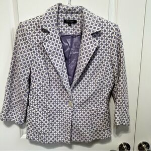 Karen Kane Women's Purple Patterned Blazer
